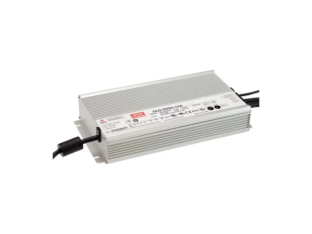 Sursă de impuls Meanwell pentru aplicații LED HLG-600H-12A, 12V, 480W, IP65 Cumpără online