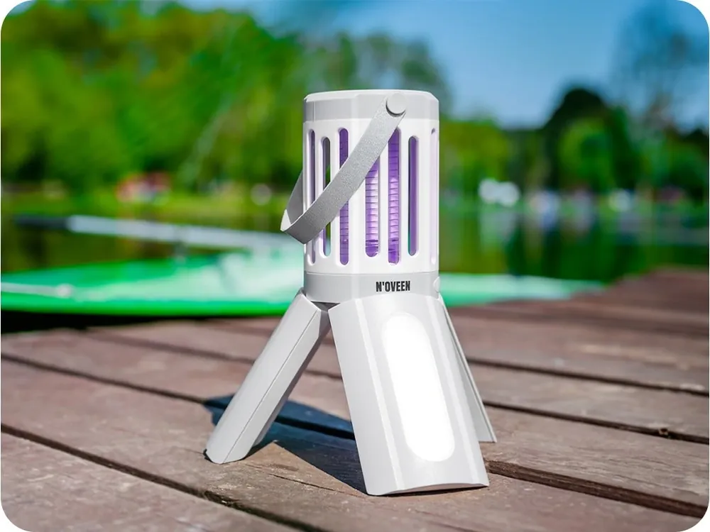 Retur ușor NOVEEN A CONDUS LANTERNA DE CAMPING CU FUNCȚIE DE CAPTARE A INSECTELOR 3XAA, 6W, PÂNĂ LA 40M2 [IKN833]