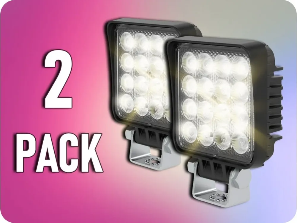 Discount Lumină de lucru cu LED 16W, 1600lm, 12V/24V/2-PACK! [L0160]