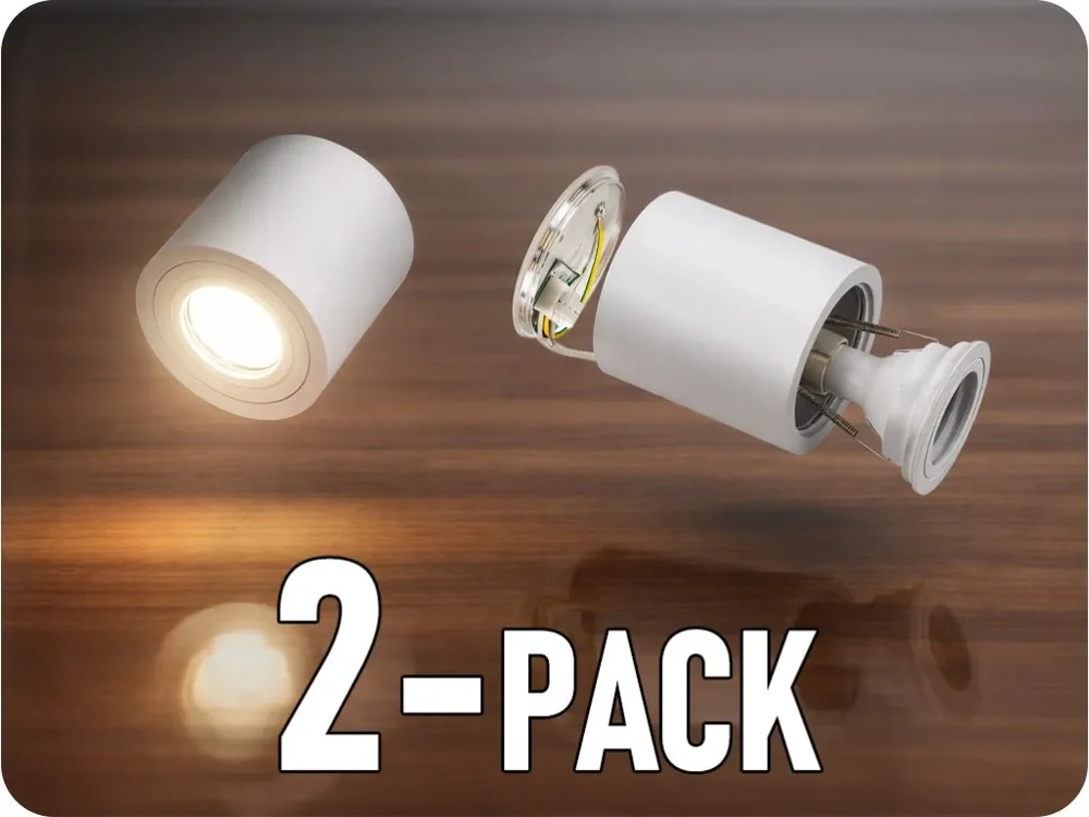 Cumpără online Lampă încasabilă rezistentă la apă CHLOE, GU10, IP65, alb/2-PACK! [SLIP005033]