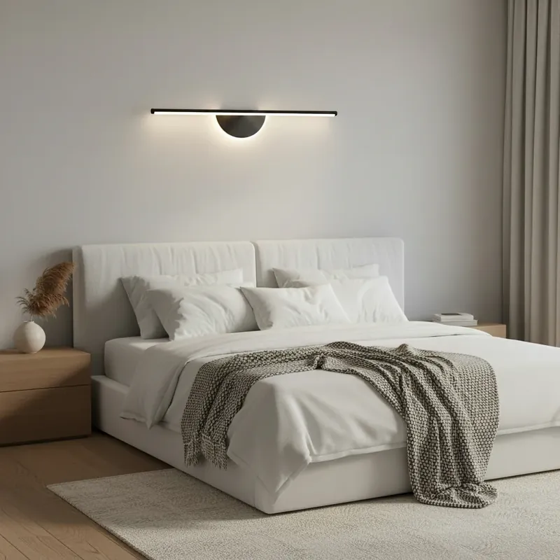 Calitate înaltă Aplica LED Decorativa BARAM, 21W, 60cm, Lumina Calda / Neutra/ Rece, Negru, Metal si Acril