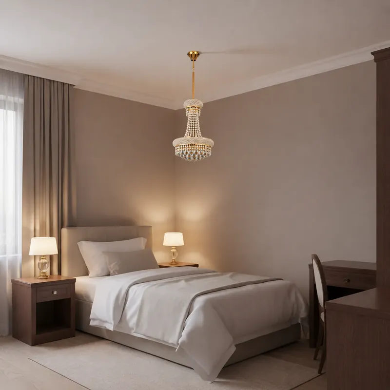 Candelabru Cristal NUVOLA Nobile 8xE14, D40 cm, Auriu, Inaltime Reglabila, Metal si Cristal Popular