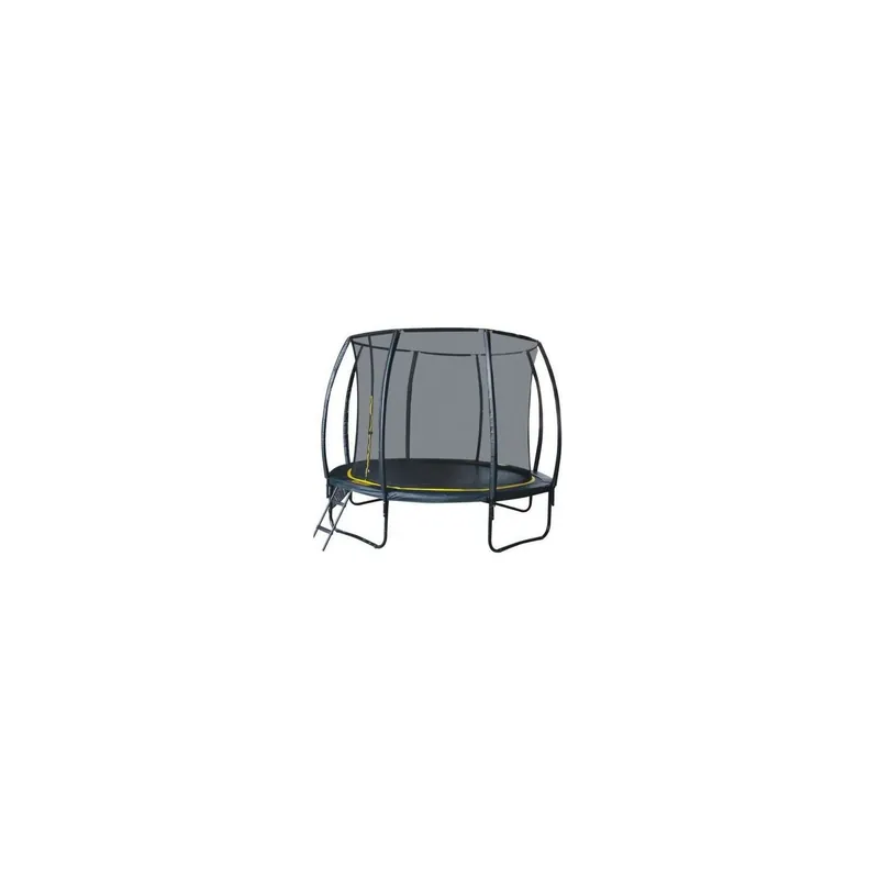 Set trambulina 366 cm cu plasa si scarita Ookee Jump Carbon Disponibil imediat