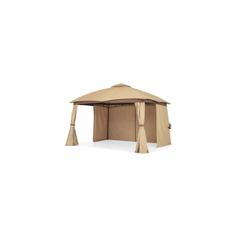 Chilipir Pavilion gradina HERALD 3x3.6m cadru otel, rezistent UV, bej