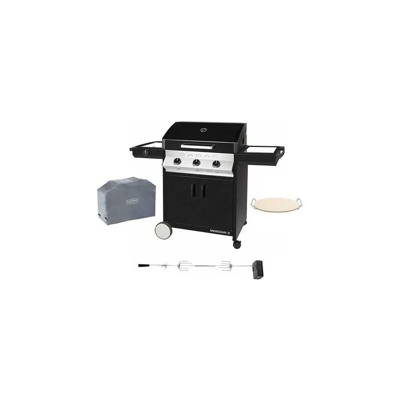 Gratar pe gaz din inox Cadac Meridian si accesorii PCAD01 Preț redus