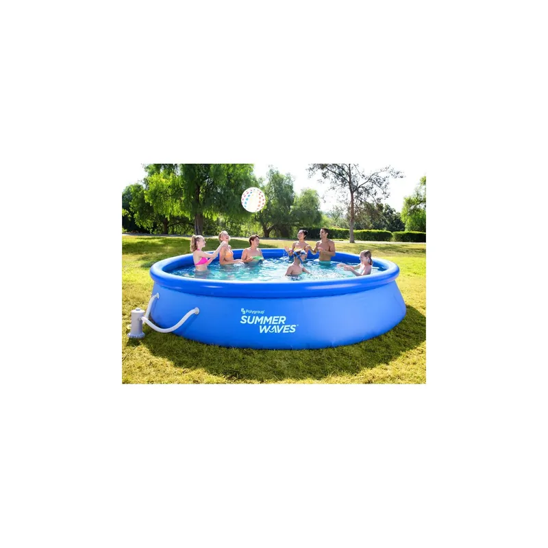 Piscină Instant "Family Summer Waves", cu inel gonflabil, 366 x 76cm (pompă filtrare inclusă) Reducere de preț