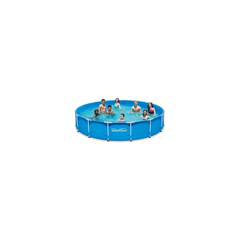 Piscina rotunda cu cadru metalic "Family Summer Waves",457 x 84cm (Pompa filtrare inclusa) Doar azi