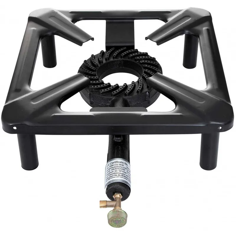 Arzator din fonta pe gaz cu stativ ajustabil 30 x 30 cm ALL‘GRILL 3030 Ultima șansă
