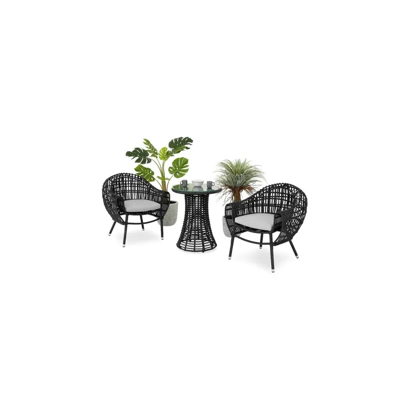 Set mobilier ALCUDIA terasa/gradina, 2 fotolii si masuta Chilipir