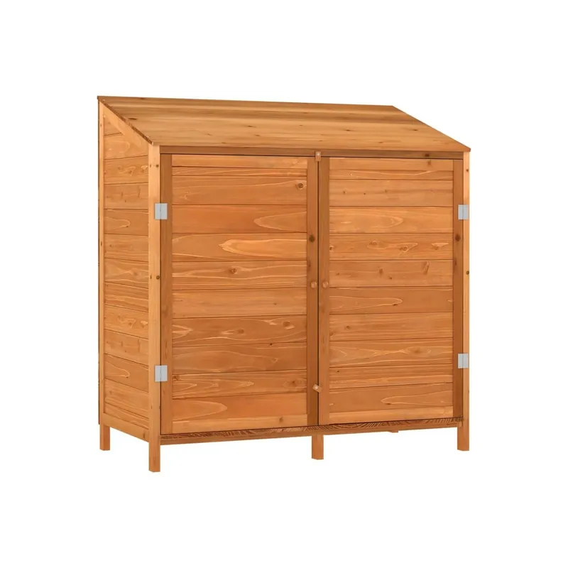 Sopron de gradina, maro, 102x52x112 cm, lemn masiv de brad Reducere