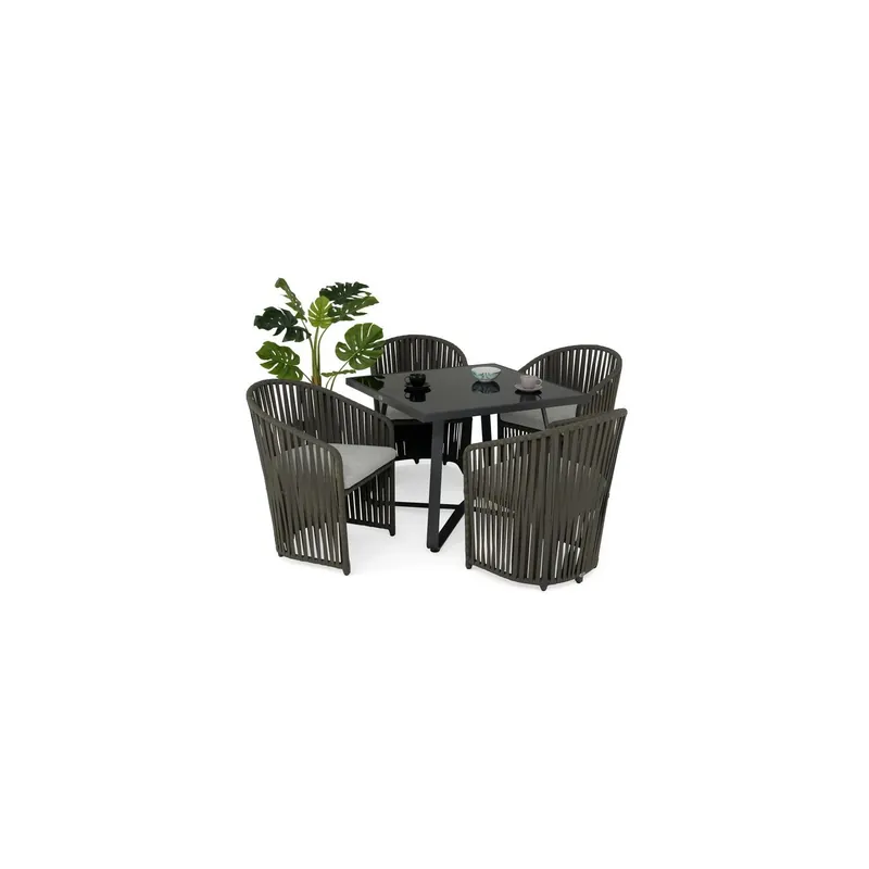 Set mobilier MILANO terasa/gradina, 4 fotolii si masa Ofertă specială