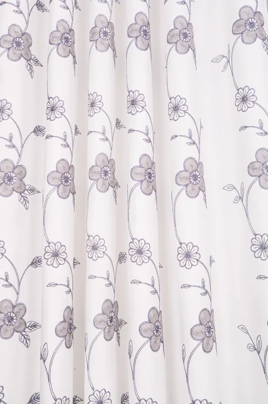 Ofertă limitată Draperie Brodata Flori pe Panza Gri - BOTD019F_PLC