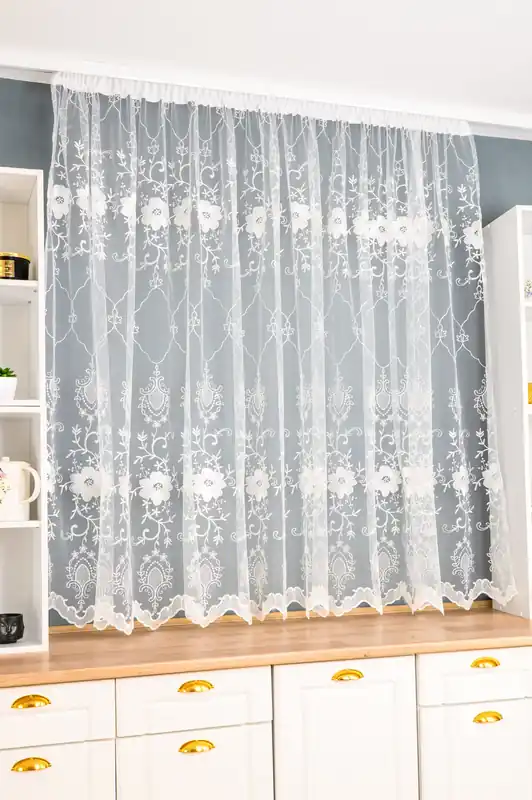 Cumpără acum Perdea de Bucatarie Seray Alba - PERDB179_PLC