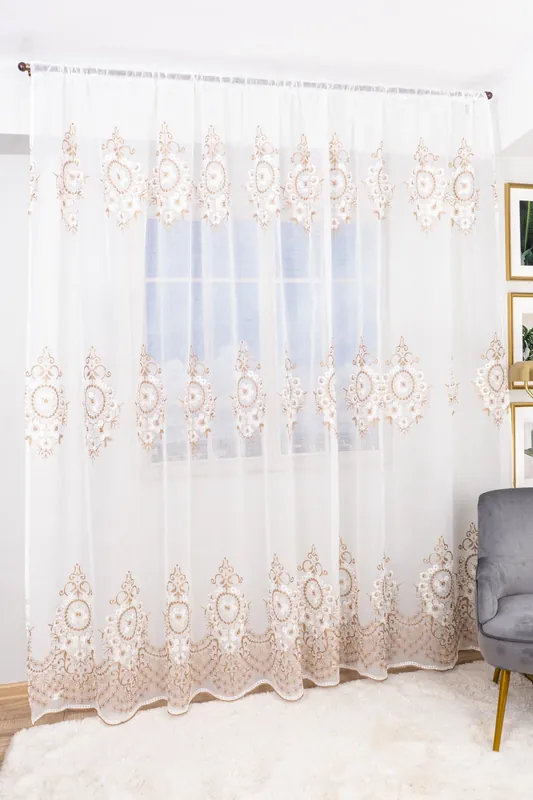 Reducere de preț Perdea din In Lavinia Cappuccino 300x245 cm cu Rejansa - PERD0128A_300X245_D3_06_ATL