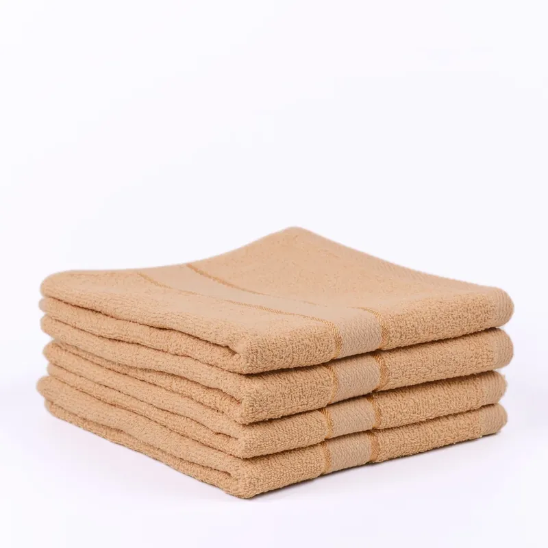 Set Prosoape 3+1 GRATIS - Cappuccino Deschis, Bumbac 100%, Medii - 50x90 cm. Ideale pentru Față și Mâini, Uscare Rapidă și Textură Pufoasă - 420g/mp - PRSM005 Preț promoțional