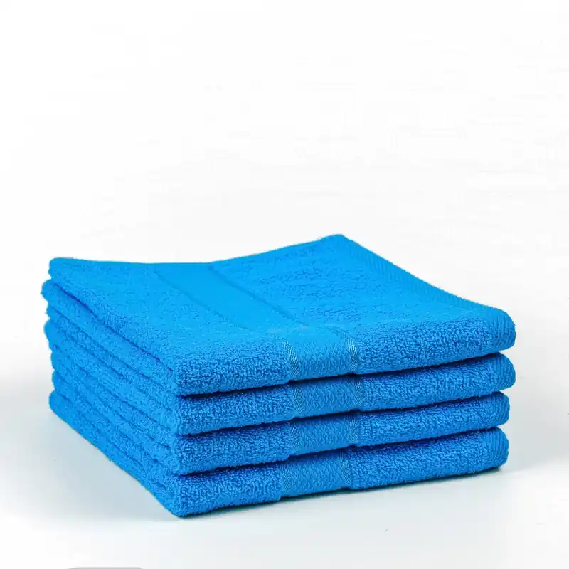 Set Prosoape 3+1 GRATIS - Turcoaz Elegant, Bumbac 100%, Medii - 50x90 cm. Ideale pentru Față și Mâini, Uscare Rapidă și Textură Pufoasă - 420g/mp - PRSM012 Expediere rapidă