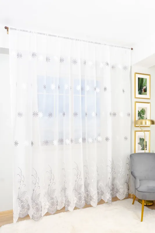 Promoție Set 2 Perdele din In Mira Gri 100X245cm cu Rejansa - PERD0135_100X245_ATL