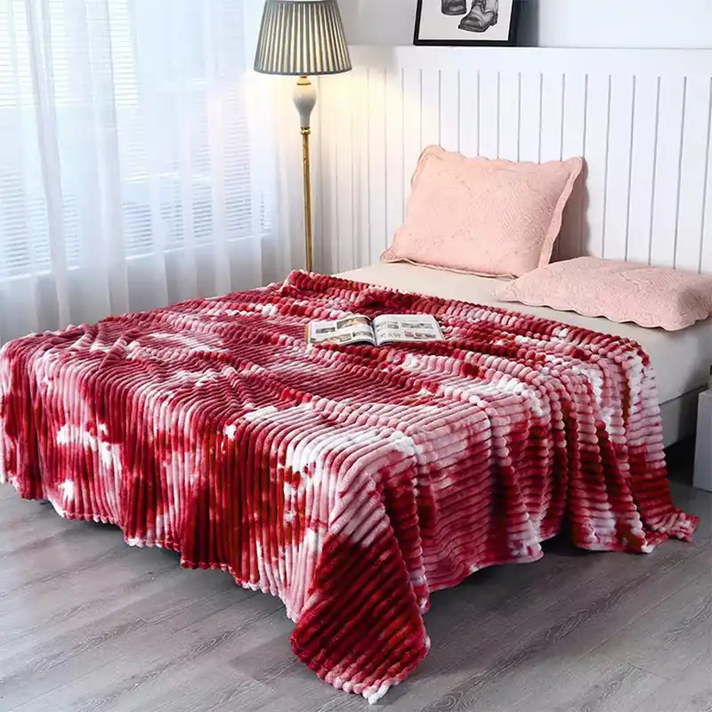 Patura Super Pufoasa 200x230cm - Grena Degrade - PCCM_U050 Bestseller