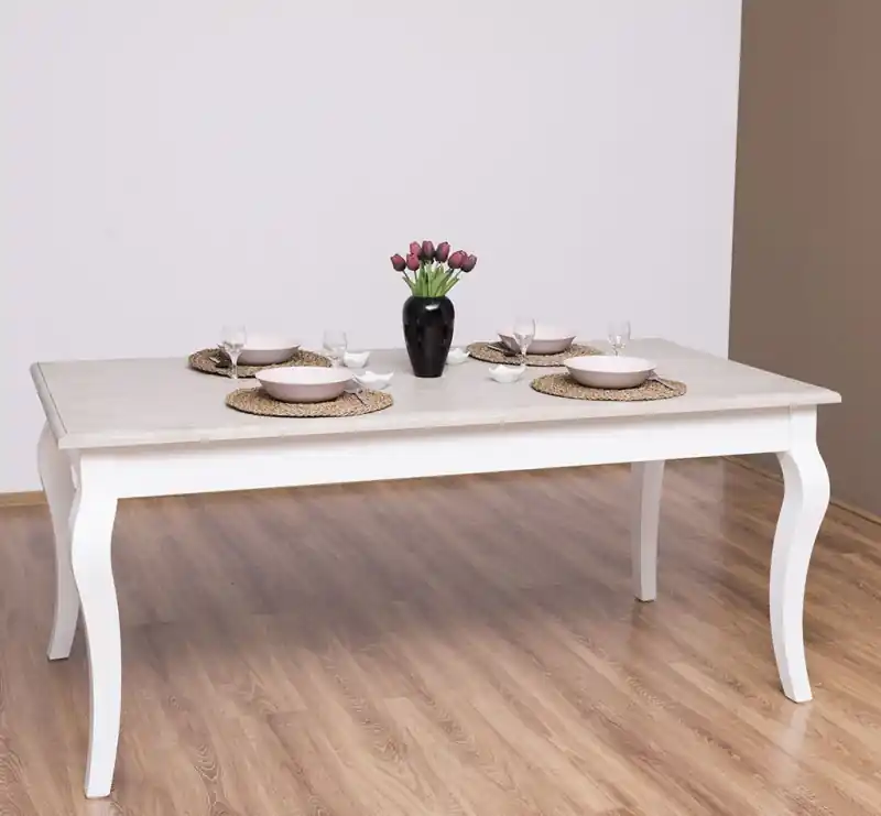 Masa dining cu picioare curbate 160x90x78cm Disponibil imediat